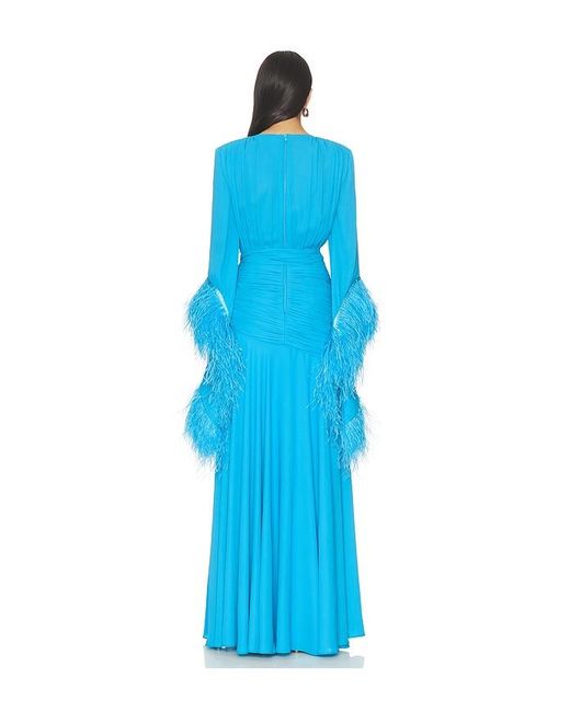 Bronx and Banco Blue Geisha Maxi Dress