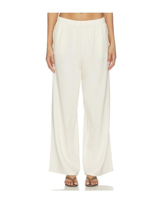PAIGE White Jude Linen Pant