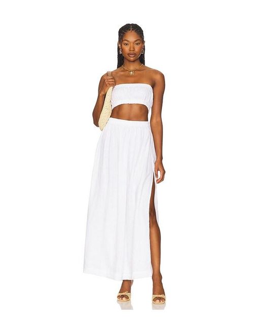 Mikoh Swimwear White Marlien Top