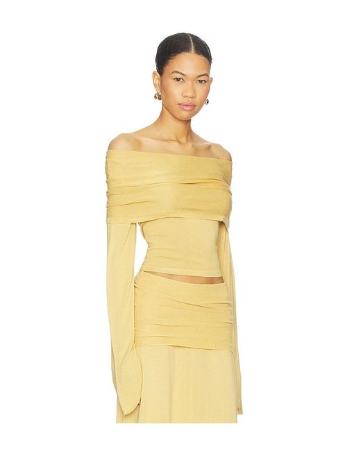 AYA MUSE Yellow Rylin Top