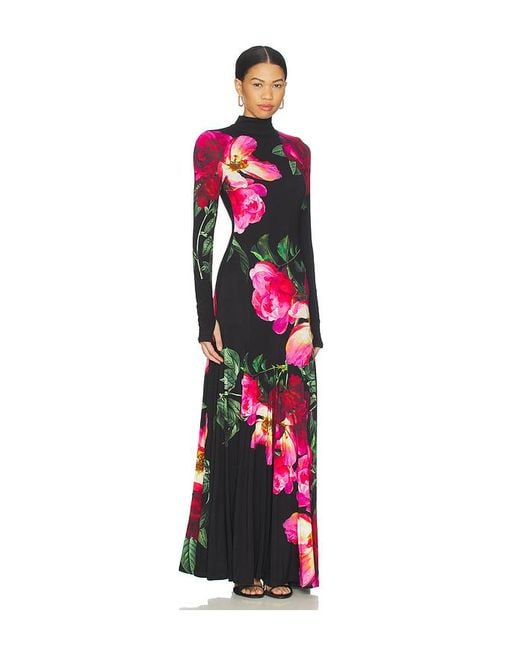 Alice + Olivia Multicolor Augusta Turtleneck Maxi Dress