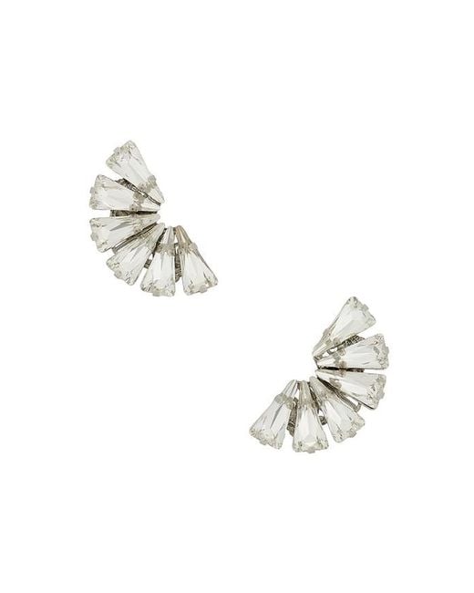 Anton Heunis Multicolor Omega Clasp Fan-Shaped Detail Stud