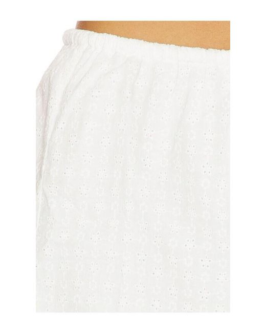 GOOD AMERICAN White The Eyelet Skirt