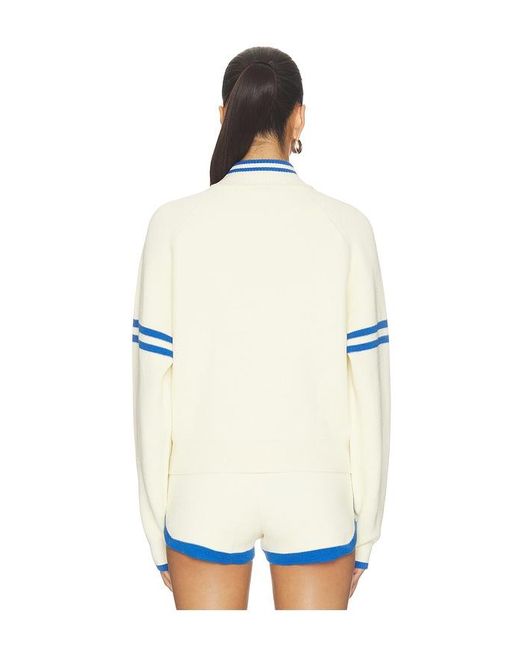 P.E Nation White Odyssey Knit Cardigan