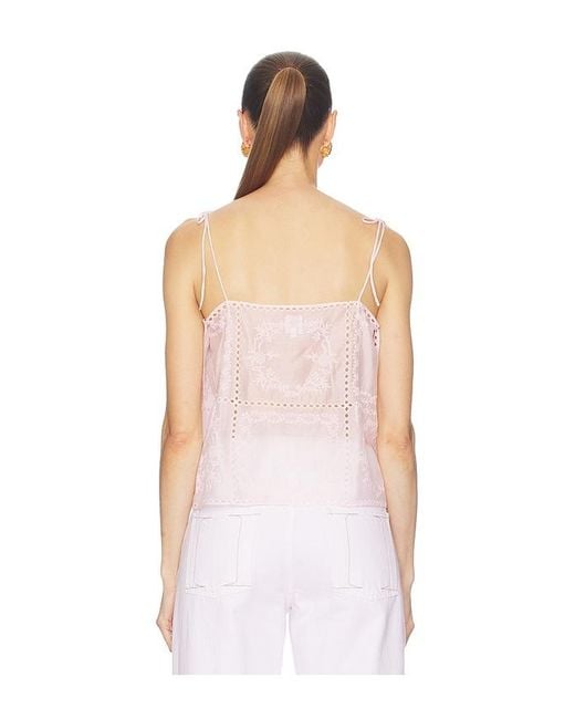 Helsa White Handkerchief Camisole