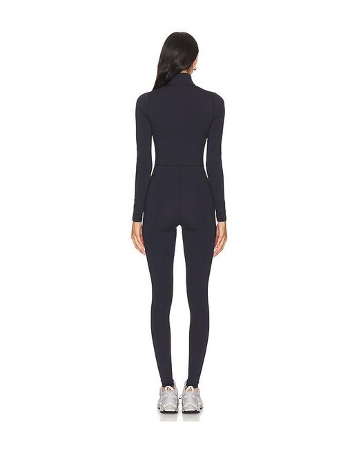 WellBeing + BeingWell Black Warmwell Olivos Zip Up Jumpsuit