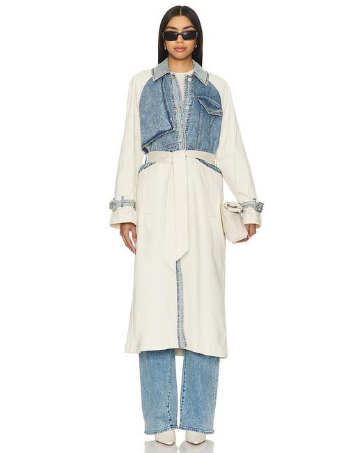 AllSaints Blue Dayly Trench
