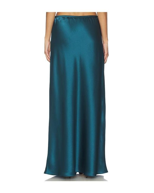 Leset Blue Barb Bias Skirt