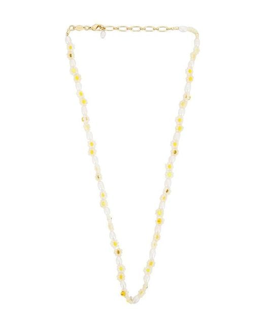 Anni Lu White Daisy Flower Necklace