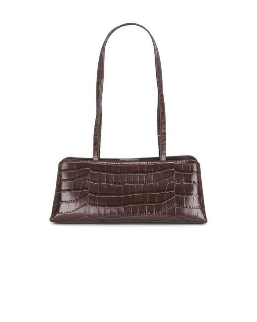 VERAFIED Brown X Revolve X Revolve Croc ?Clair Clutch Shoulder