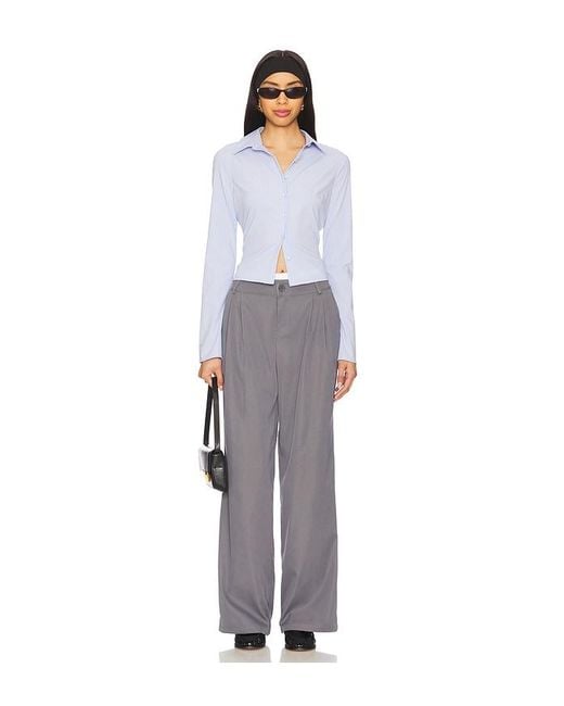 ALL THE WAYS White Fiona Button Front Top