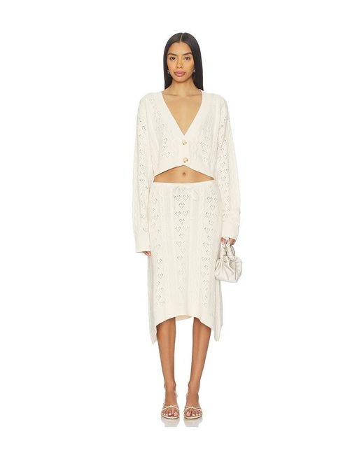 GUIZIO Natural Noah Cable Skirt