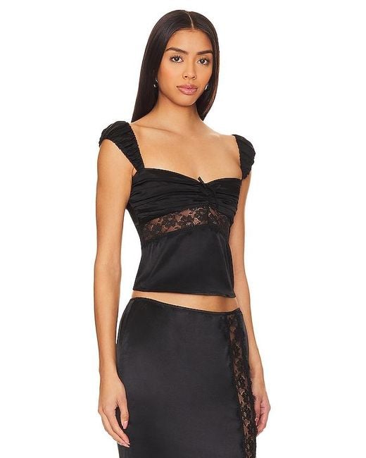 MAJORELLE Black Maura Top