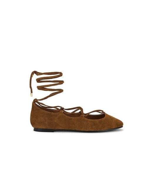 Madewell Brown Greta Lace Up Flat