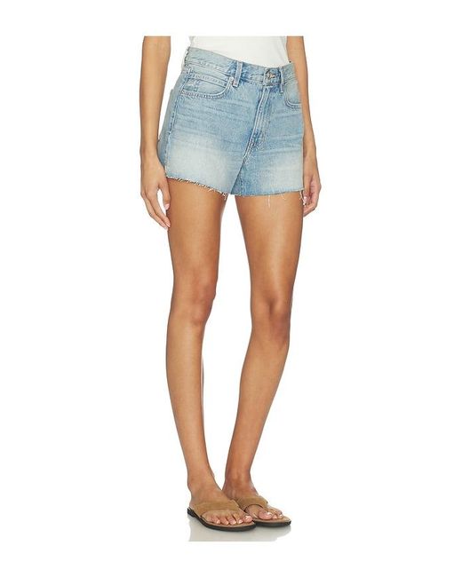 SLVRLAKE Denim Blue Clara Relaxed Mini Short