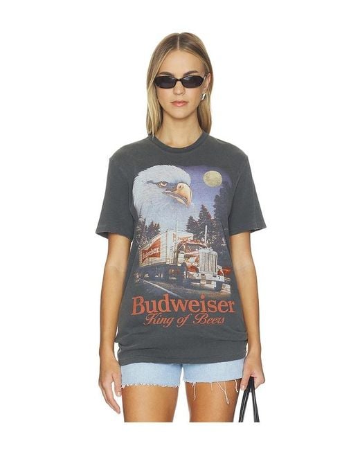 Junk Food Multicolor Budweiser Semi Tee for men