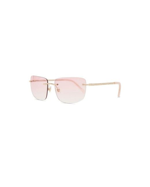 Lu Goldie Pink Portia Sunglasses
