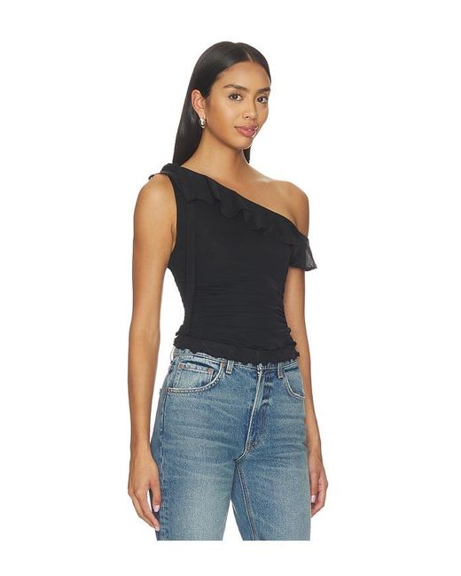 Free People Blue Isla One Shoulder Top