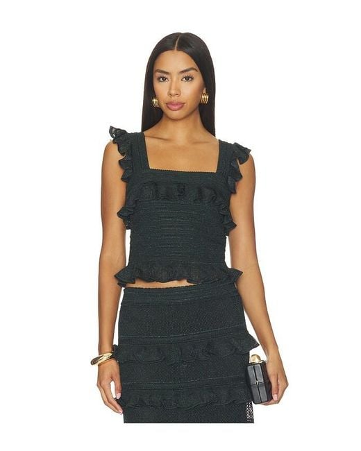 Zimmermann Black Valiant Frill Cami