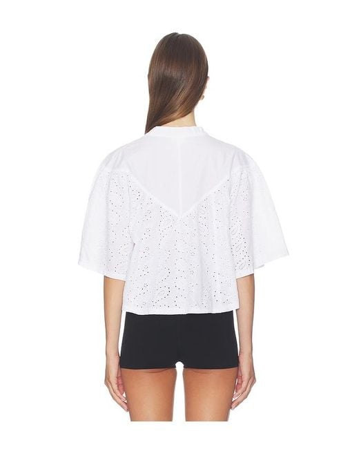 Bobi White Faye Boho Henley