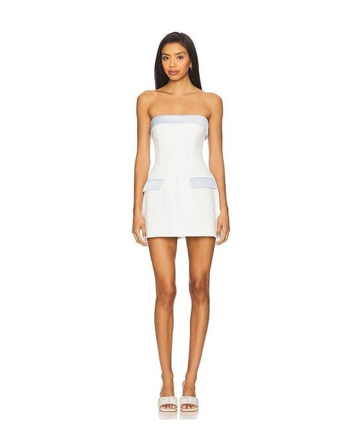 Amanda Uprichard White Lucienne Skort Romper