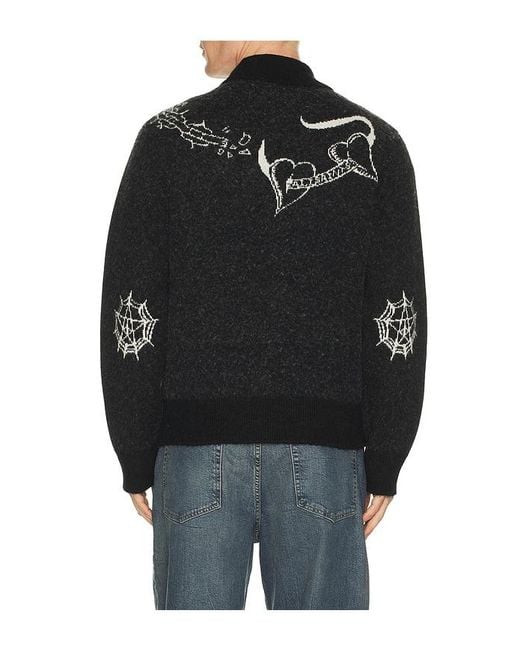 AllSaints Black Warner Cardigan for men