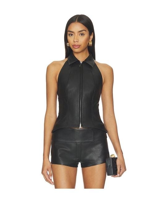 Cult Gaia Black Jill Top