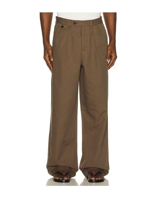 AllSaints Brown Conway Trouser for men