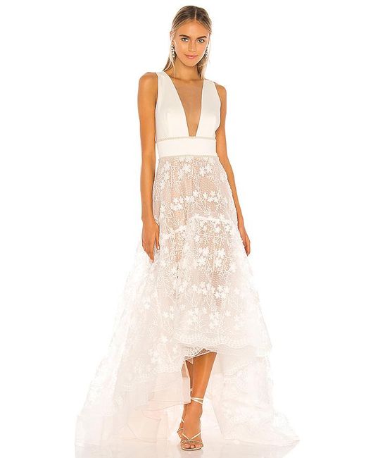 Bronx and Banco White Abendkleid Fiona