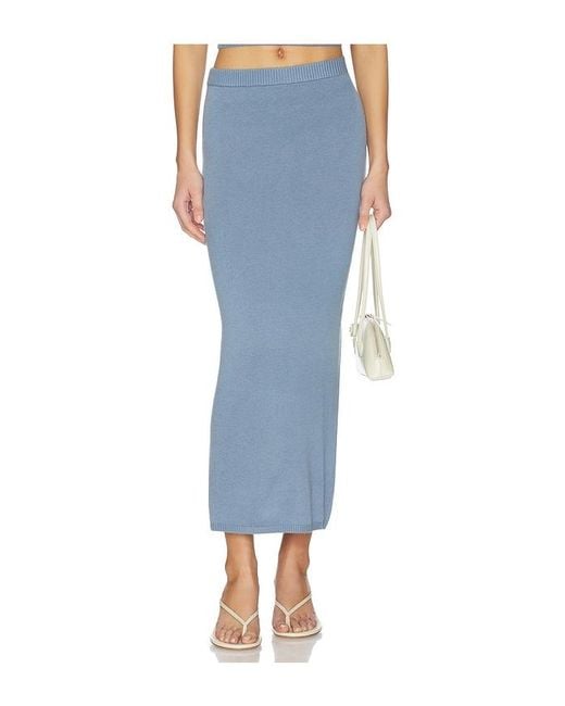 Lovers + Friends Blue Genie Pull On Maxi Skirt