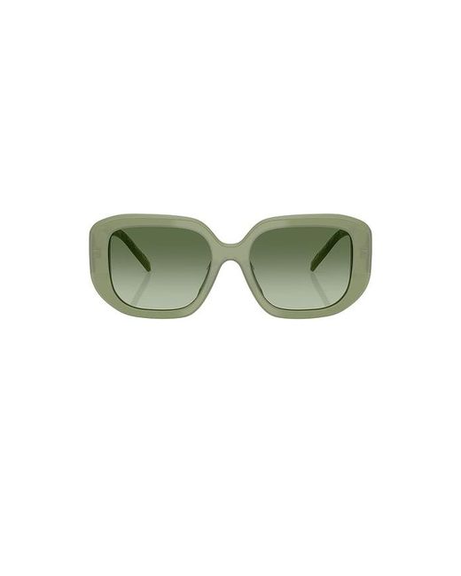 Tory Burch Green Square Sunglasses