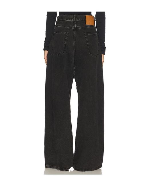 GIUSEPPE DI MORABITO Black Embellished Wide Leg Jean