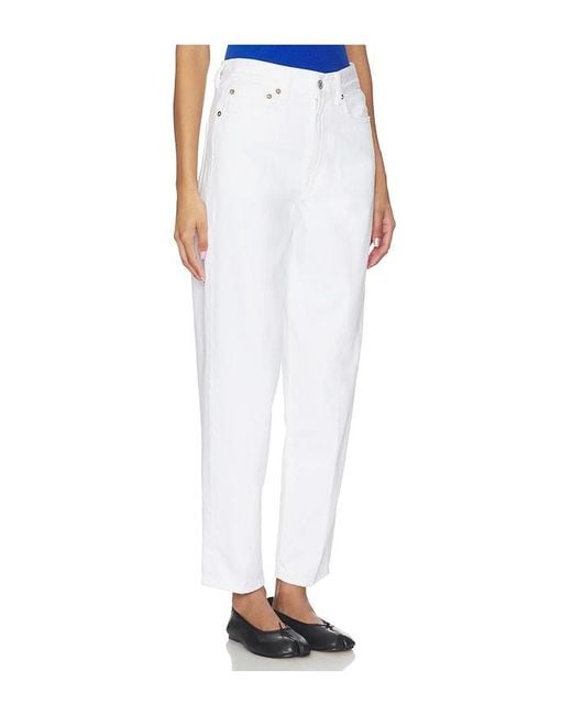 Agolde White 80's Jean