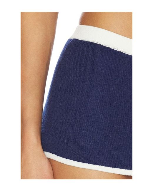For Love & Lemons Blue Caroline Skort