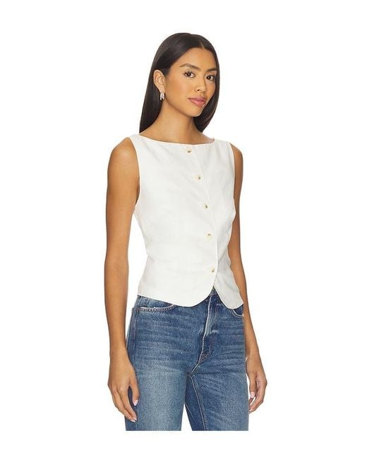 Lovers + Friends White Jackie Top