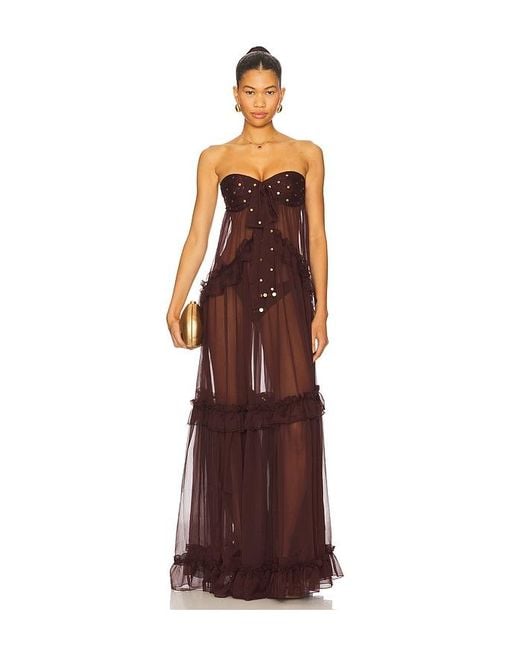 Siedres Brown Josiane Dress