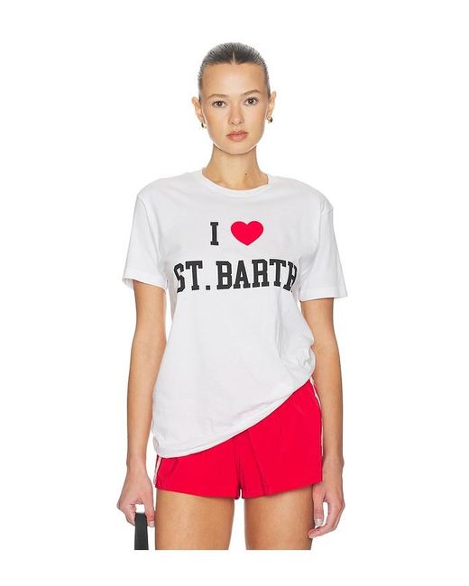 DEPARTURE Red I Heart St. Barth Tee