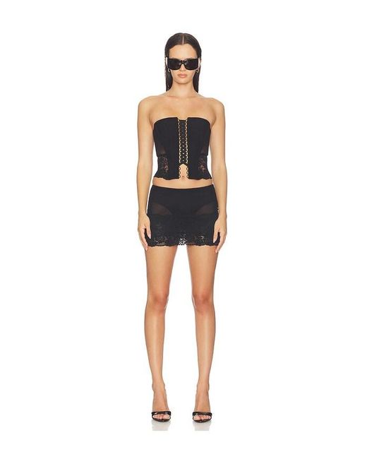 HAELO Blue Lace Shadow Skirt