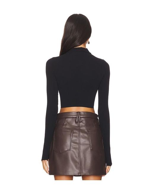Commando Black Mockneck Ballet Crop Top