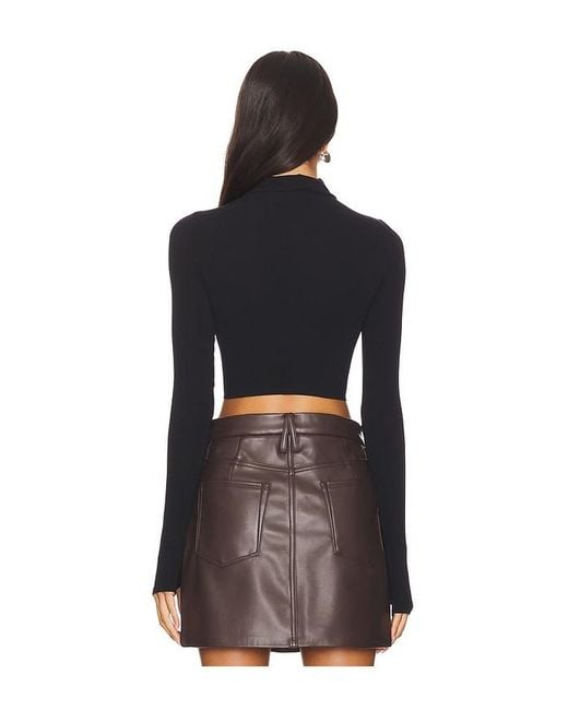 Commando Black Mockneck Ballet Crop Top