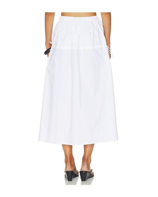 Solid & Striped White The Ivy Skirt