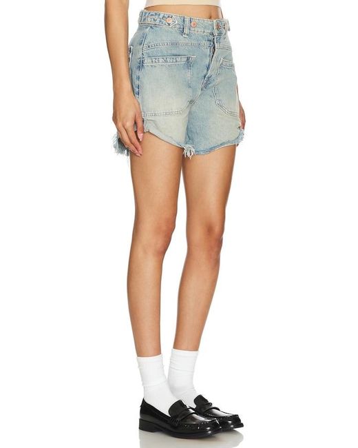 Free People Blue X We The Free Palmer Short