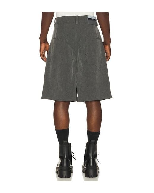 MADFRENZY Black Oversized Shorts for men