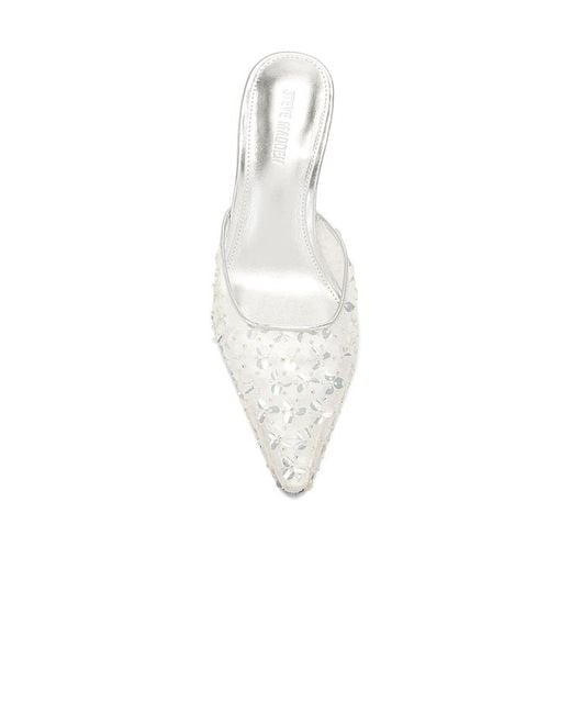 Steve Madden White Alexi Pump