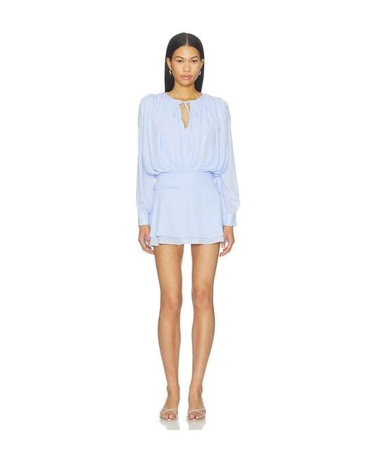 MORE TO COME Blue Bobbi Mini Dress