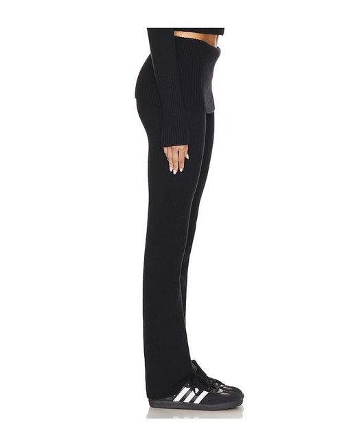 Frankie's Bikinis Black Aimee Cloud Knit Pant