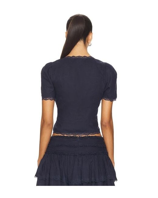 MAJORELLE Blue Betsy Top