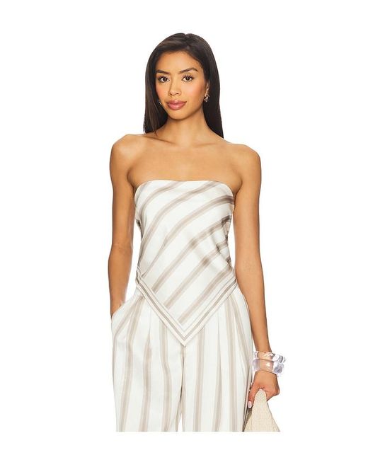 SER.O.YA White Hark Satin Top