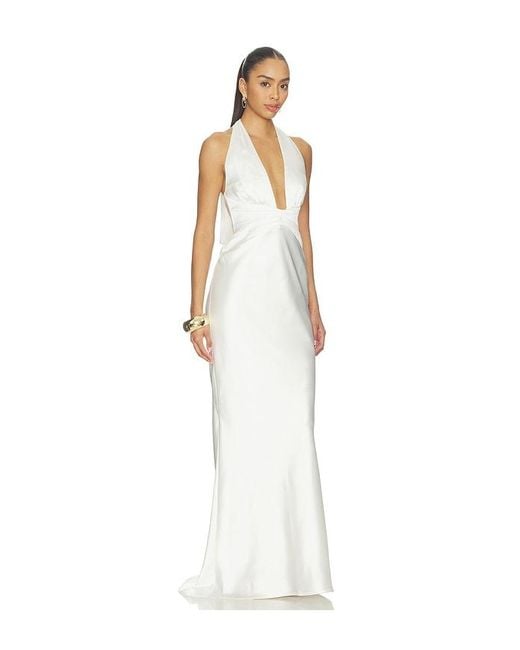 Nookie White Scarlet Plunge Gown