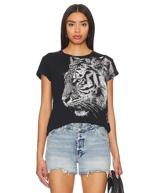 Camiseta tigress anna AllSaints de color Black